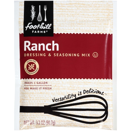 Foothill Farms Ranch Dressing Mix 3.2 Oz. Packet, PK18